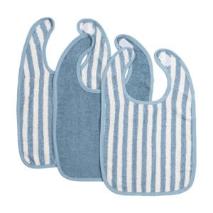 Fat Stripe Slab - Jacquard Badstof - Jeans Blue - 3-pack