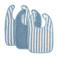 Meyco Fat Stripe Slab - Jacquard Badstof - Jeans Blue - 3-pack