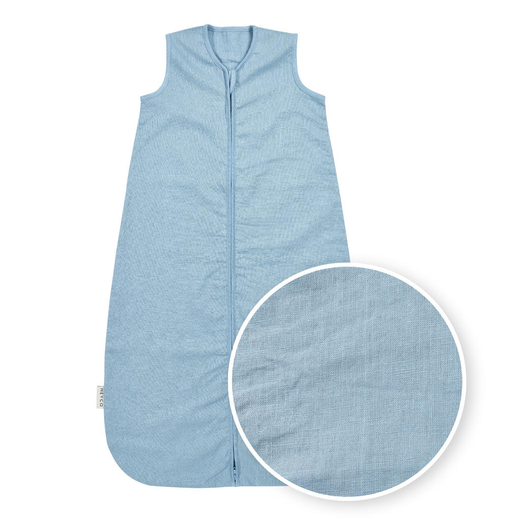 Meyco linnen baby slaapzak Studio Collection Jeans Blue