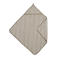 Meyco Fat Stripe Badcape - Jacquard Badstof - Taupe - 75x75cm