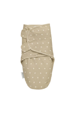 swaddle inbakerdoek Sweet Heart Sand- 0-3 mnd