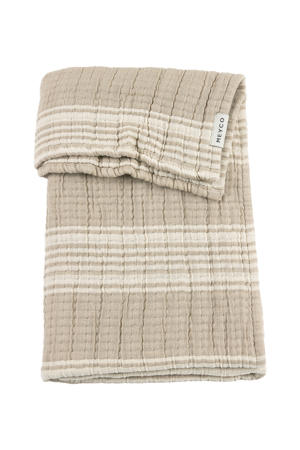 pre-washed hydrofiele ledikantdeken Stripe Jacquard Sand