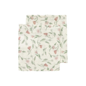 hydrofiel pre-washed washandje Flower (set van 2)
