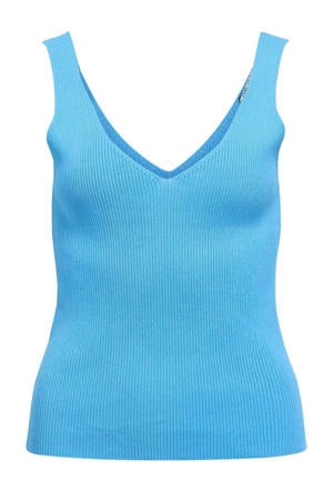 singlet gebreid blauw