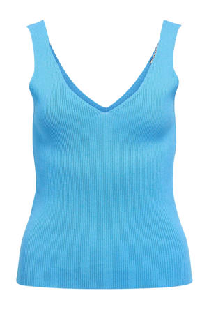 singlet gebreid blauw