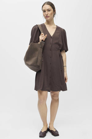 mini jurk bruin