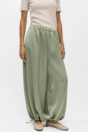 loose fit casual broek - lichtgroen