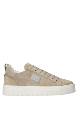 Metal moose suède sneakers beige