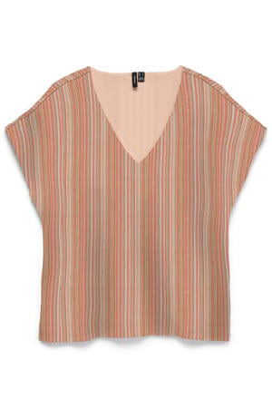 gestreepte top gebreid multi