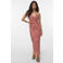 VERO MODA gestreepte maxi jurk roze