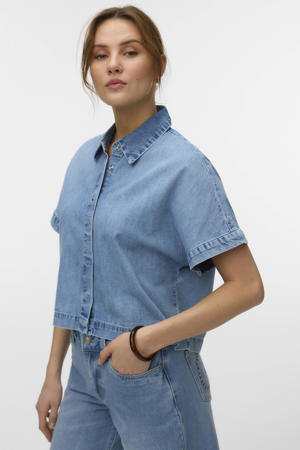 blouse light blue denim