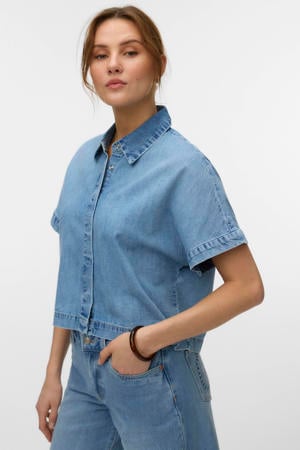 blouse light blue denim