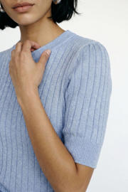 thumbnail: VERO MODA top gebreid lichtblauw