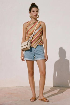gestreepte asymmetrische top multi