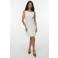 VERO MODA korte jurk broderie ecru