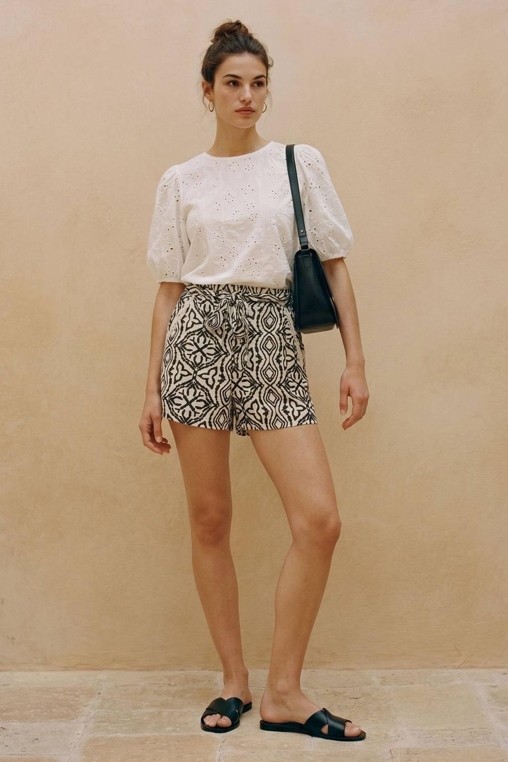 VERO MODA top ajour wit