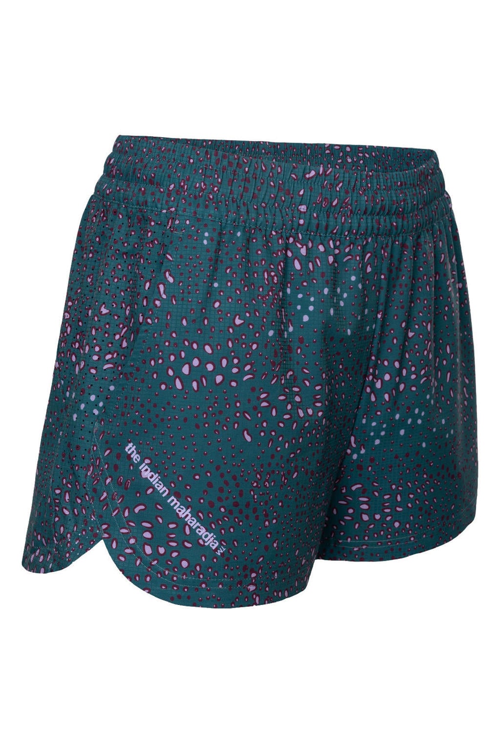 Petrolkleurige dames The Indian Maharadja Agility 2-in-1 sportshort van polyester met regular waist en elastische tailleband met koord