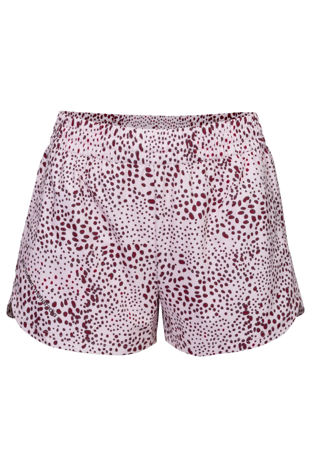 Roze en donkerrode dames The Indian Maharadja Agility 2-in-1 sportshort van polyester met regular waist en elastische tailleband met koord