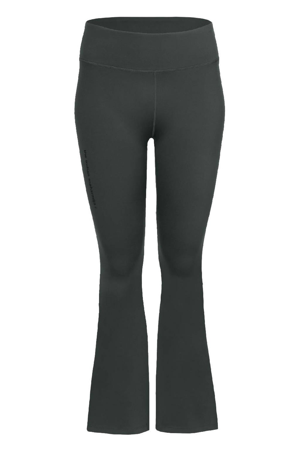 Grijze dames The Indian Maharadja sportbroek van nylon met flared pijpen, regular waist en effen