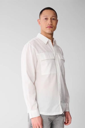 relaxed casual overhemd wit