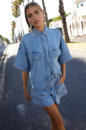 blouse light blue denim