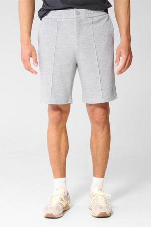 regular fit casual short - grijs