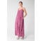Shoeby viscose midi jurk met print - roze