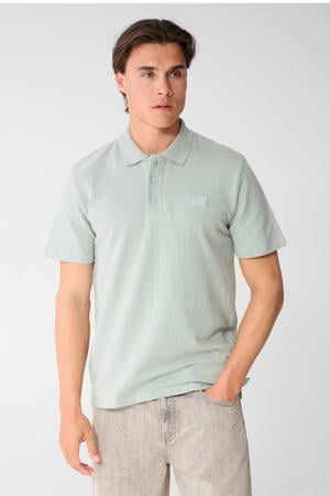 regular fit polo met logo - lichtgroen