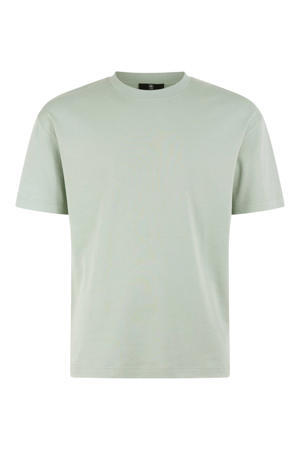 regular fit T-shirt met logo - lichtgroen