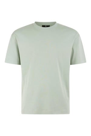 regular fit T-shirt met logo - lichtgroen