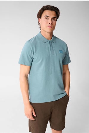 regular fit polo met logo - donkergroen