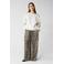 Shoeby wide leg high waist broek met panterprint bruin
