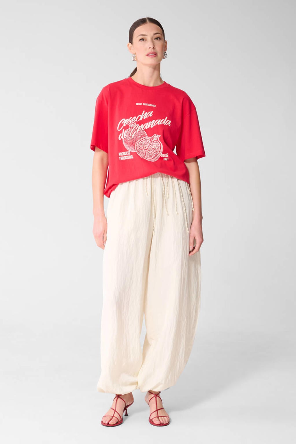 Shoeby T-shirt met print - rood