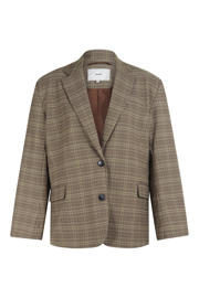 thumbnail: Shoeby Studio geruit oversized blazer bruin