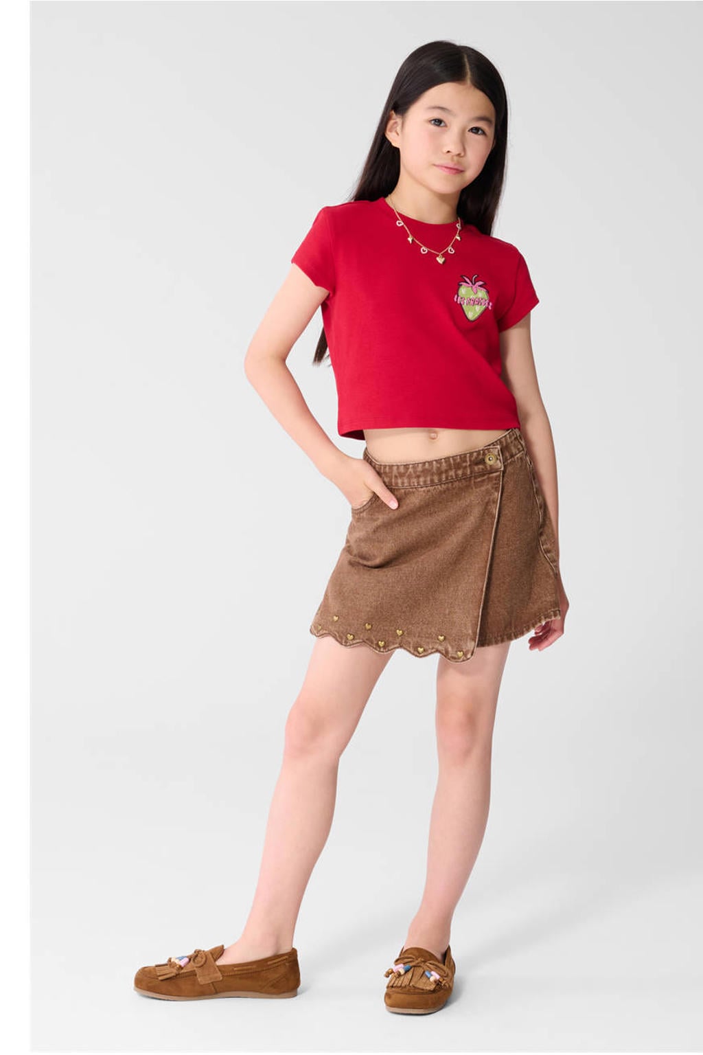 Shoeby T-shirt met logo - rood