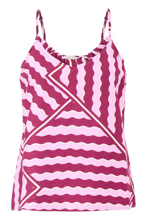 top met print - roze