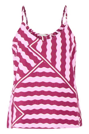 top met print - roze