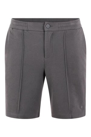 regular fit casual short - donkergrijs