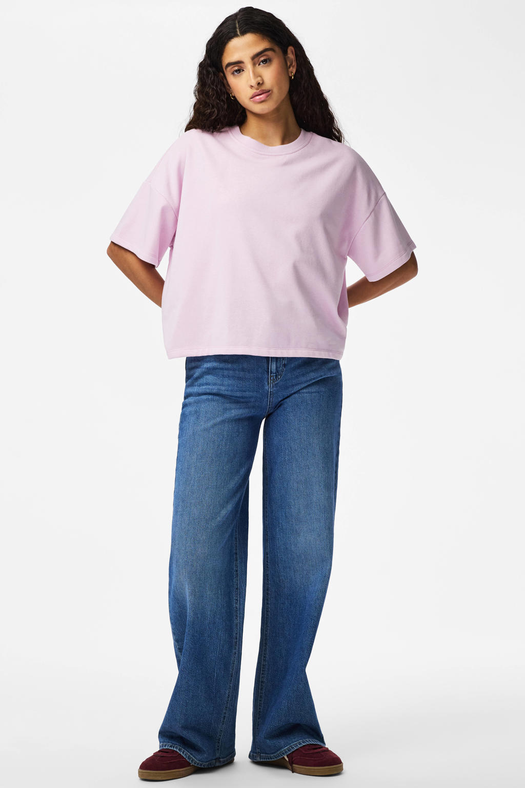 PIECES sweater PCCHILLI roze