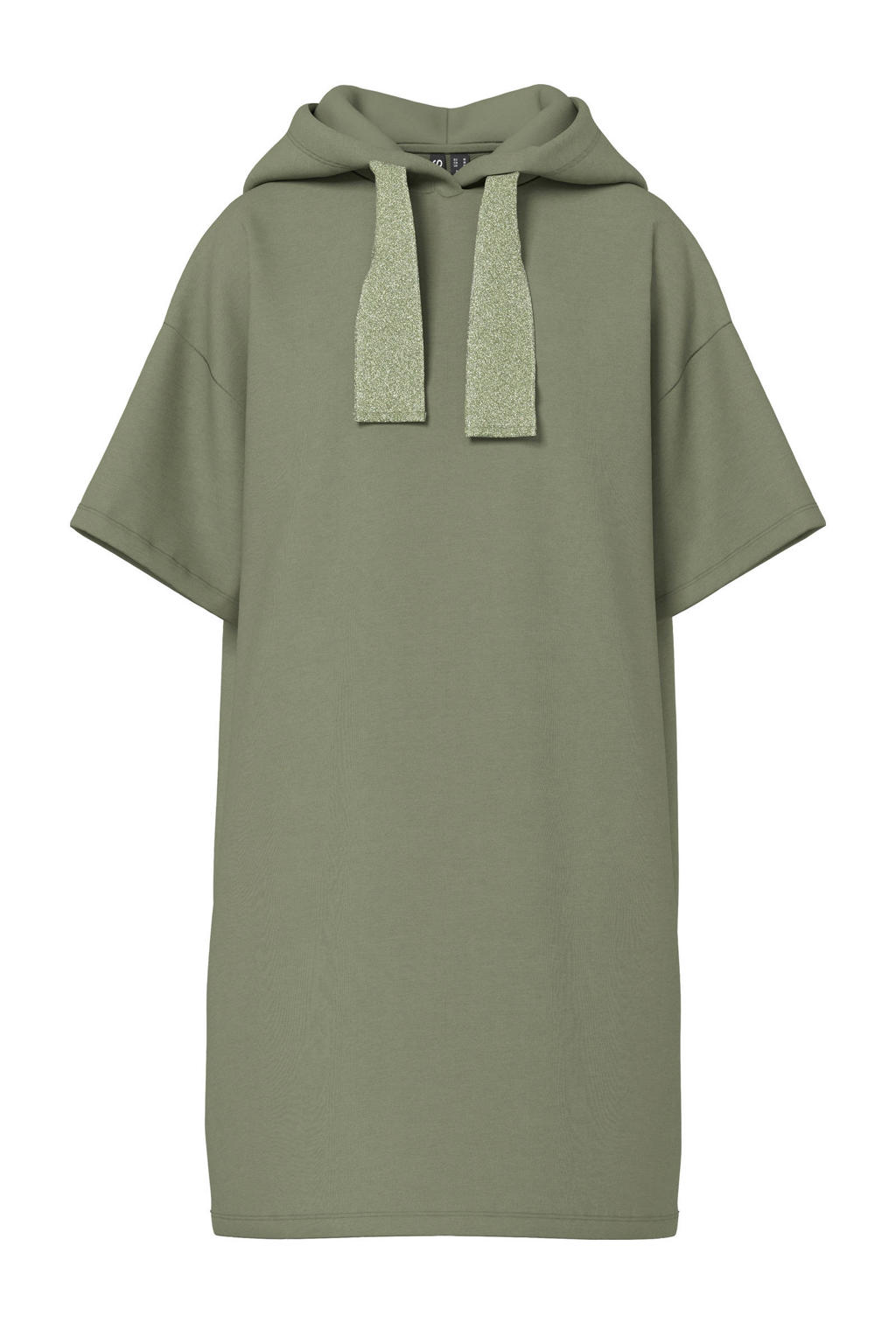PIECES sweatjurk met capuchon PCCHILLI kakigroen