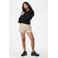PIECES regular gestreepte sweatshort