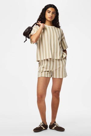 regular gestreepte sweatshort