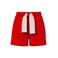 PIECES sweatshort PCCHILLI rood