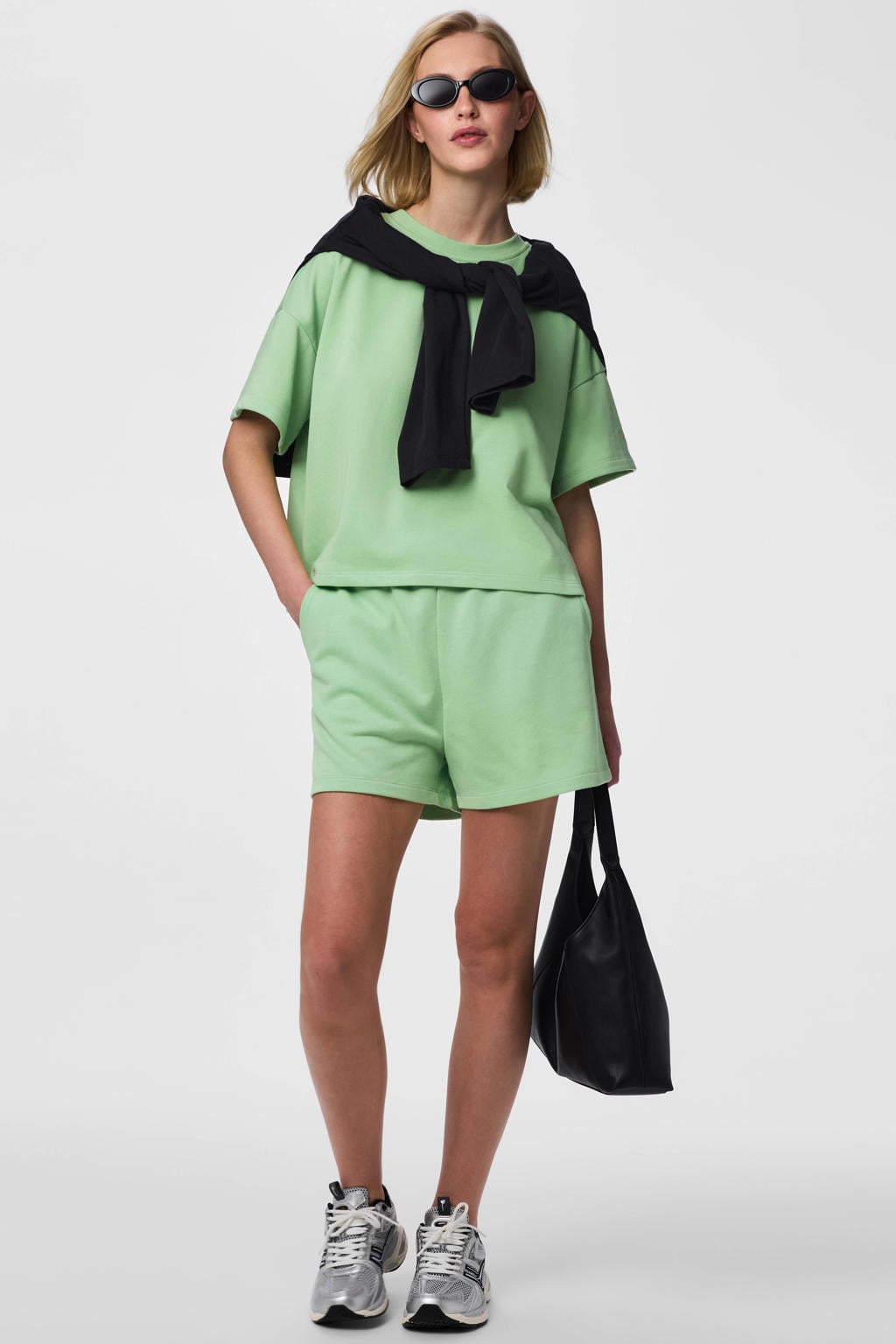 PIECES sweater PCCHILLI groen