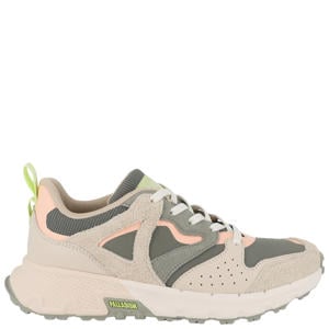 leren sneakers beige/groen