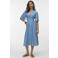 VERO MODA A-lijn jurk light blue denim