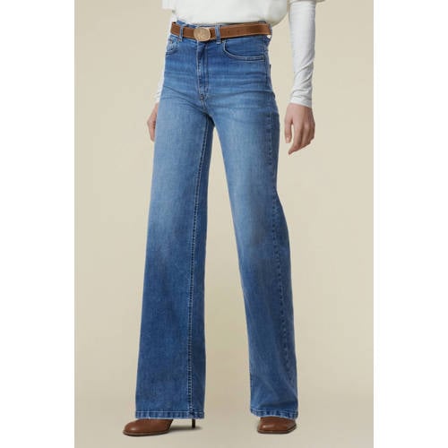 Lois wide leg jeans medium blue denim afbeelding