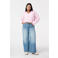 MS Mode gestreepte blouse roze