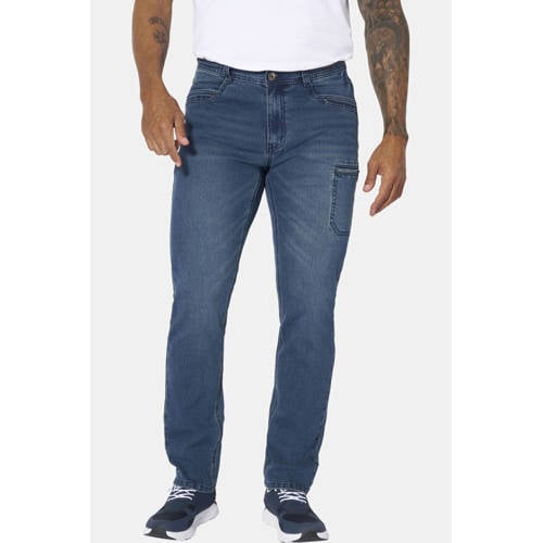 Jan Vanderstorm +FIT Collectie TUVE regular fit jeans Plus Size blauw afbeelding