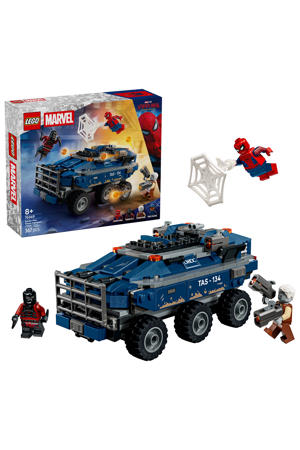 Spider-Man achtervolging van gevangenistransport 76349 
